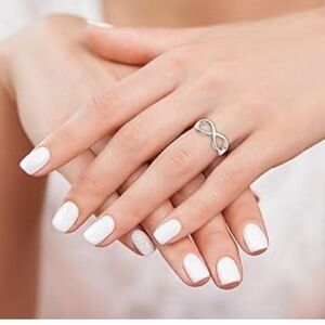 Sterling Silver Size‎ 8 Infinity Ring